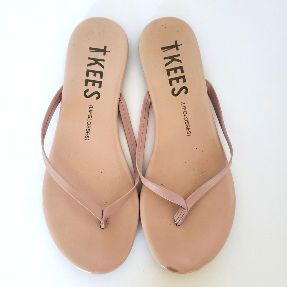 TKEES sandals flip flops in nude